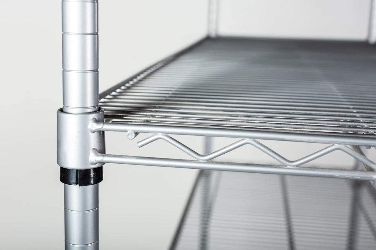 Omega 30" Deep x 60" Wide x 74" High 3 Tier Gray Starter Shelving Unit