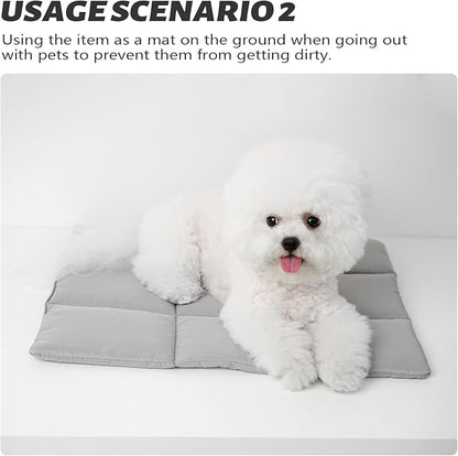Pets Accessories for pet Bag, Pet Dog Bed, Dog Sleeping Mat, Breathable Warm Pet Beds Cushion for Small Dogs Cat(Grey, Cushion) (Grey)