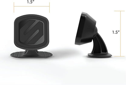 Scosche MMDSD-RP MagicMount™ Select Mini Magnetic Car Phone Holder - Strong Magnet Mount for iPhone and Android - Secure Magnetic Cell Phone Mount for Car Dash - Universal 360° Mobile Cellphone Holder
