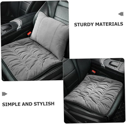 CHILDWEET Soft Plush Travel Car Seat Cushion Lumbar Support for Comfort Antislip Truck Seat Pad