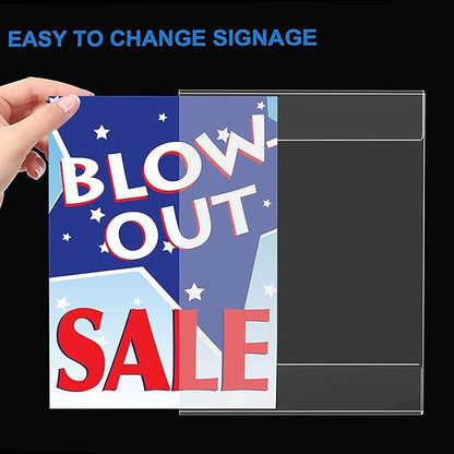Dingelex 24 Pack Wall Mount Signs 8.5 x 11, Store