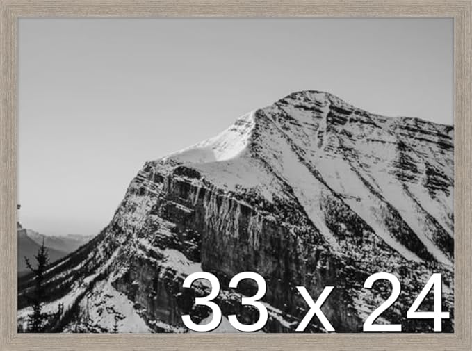 Frame It Easy 33 x 24 Rustic Gray Wood Frame