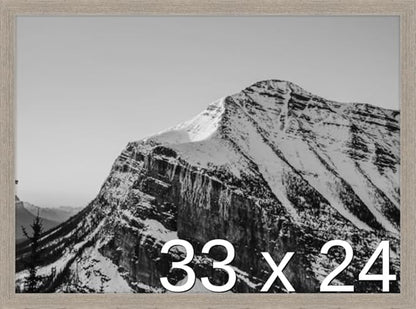 Frame It Easy 33 x 24 Rustic Gray Wood Frame