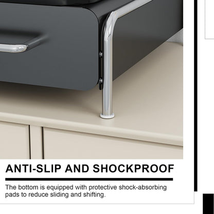 Pod Holder Drawer Capsule Organizer, Pull Out Coffee Pods Storage, Slide Out Drawers Holder for Capsules, Under Brewer Storage Sliding Drawer, Home Kitchen Counter Organization (Black, S)