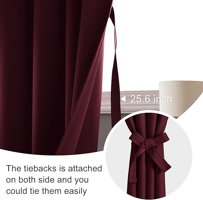 JIUZHEN Blackout Curtains for Bedroom