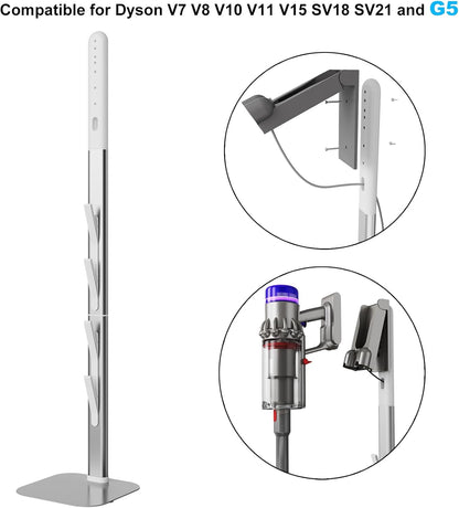 Foho Vacuum Stand Holder Docking Station Compatible for V7 V8 V10 V11 V12 V15 G5 SV21 SV18, Aluminum Storage Bracket Stand Compatible for Handheld Cordless Vacuum Cleaners