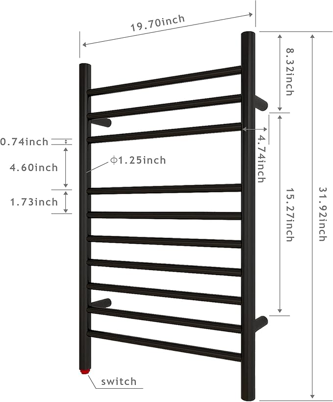 HEATGENE Towel Warmer, Compact Electric Towel Warmer