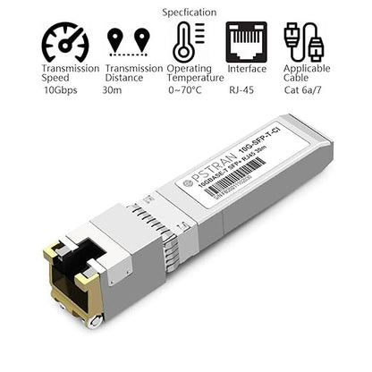 OPSTRAN 10GBASE-T SFP+ to RJ45 Copper Transceiver Module Compatible