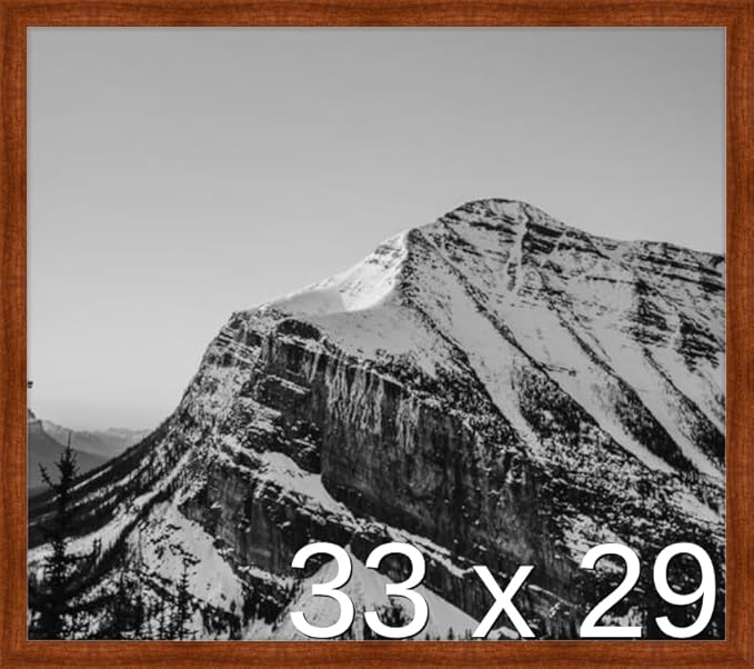 Frame It Easy 33 x 29 Russet Wood Frame