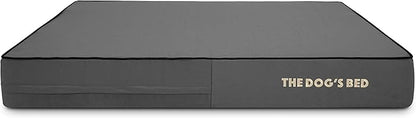 The Dog’s Bed Orthopedic Memory Foam Dog Bed, Large Grey & Black, Waterproof, Supportive Dog Bed with Replaceable Covers, Veterinary Approved