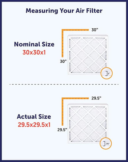Filter King 39x5x1 Air Filter | 4-PACK | MERV 8 HVAC Pleated A/C Furnace