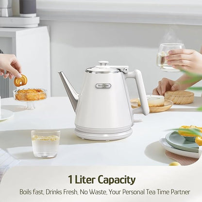 Hazel Quinn Electric Kettle - 1L/34oz Small Tea Kettle
