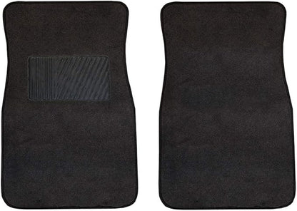 FH Group Car Floor Mats - Carpet Floor Mats for Cars, Universal Fit Automotive Floor Mats, All Purpose Car Floor Mats, Carpet Protector Mat for Most Sedan, SUV, Truck Floor Mats Black