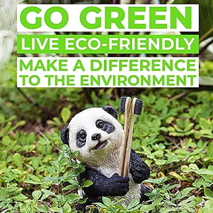 12 Count I Bamboo Toothbrush I Soft Bristles Best for Sensitive Gums I Charcoal I Vegan I Natural Wood I BPA Fee I Recyclable I Compostable I Biodegradable | Environmentally Friendly