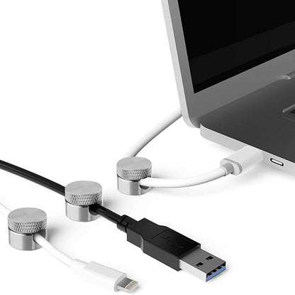 3PCS Cord Holder for Nightstand, Computer Cord Organizer for Desk, Appliance Cord Organizer, Stick-On Cable Clip for Charger, Laptop, USB, Headphones, Wire Management Set