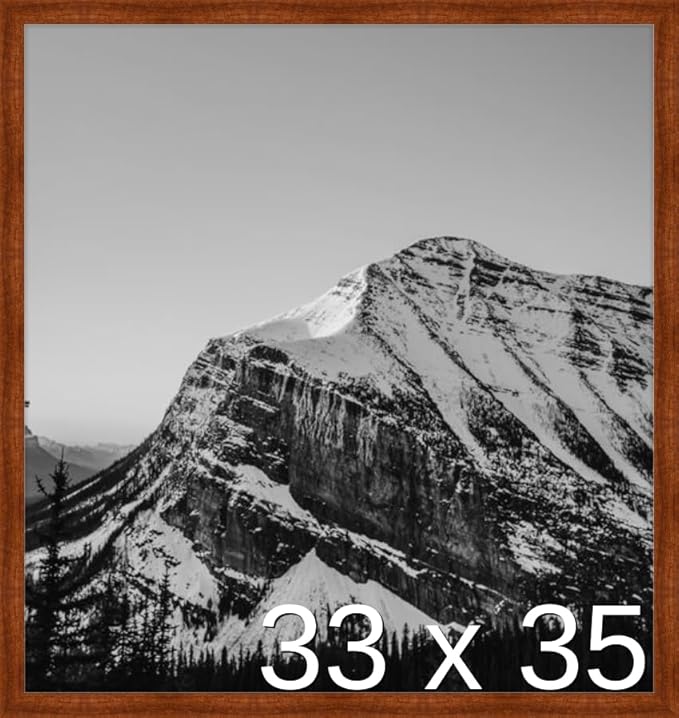 Frame It Easy 33 x 35 Russet Wood Frame