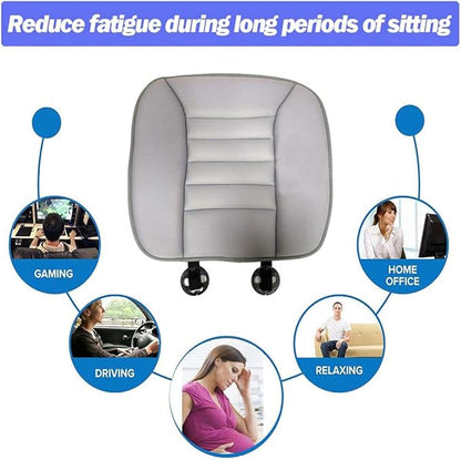 Big Ant Car Seat Cushion Pad Memory Foam Seat Cushion,Pain Relief Memory Foam Cushion Comfort Seat Protector for Car Office Home Use,Gray 1PC