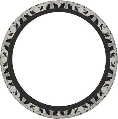 Vultures of The World Vulture Universal Fit Steering Wheel Cover for Car, Truck, and SUV, Durable Steering Wheel Protection