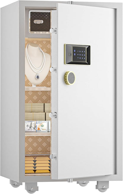 TIGERKING 7.2 Cu Ft Large Home Security Safe – Solid Steel Jewelry Cabinet
