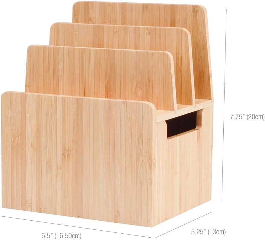 MobileVision Bamboo Charging Station & Compatible Apple Watch Adapter Combo Multi Device Organizer for Apple Watch, Smartphones, Tablets, Laptops, and More