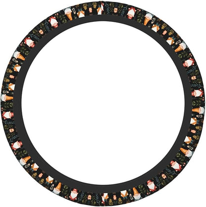 Nordic Gnomes Car Steering Wheel Cover, 15 Inch Steering Wheel Cover Stylish Decor for Most Cars