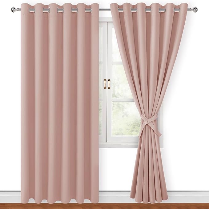Hiasan Room Darkening Curtains for Bedroom, 70 x 84 Inches
