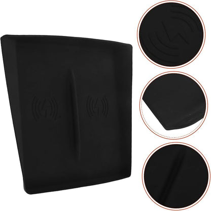 Alipis Anti-Skid Silicone Cordless Charging Mat for Center Console Wireless Charging Pad for Vehicle Interior Fits Model Non-Slip Dashboard Accessory Protection