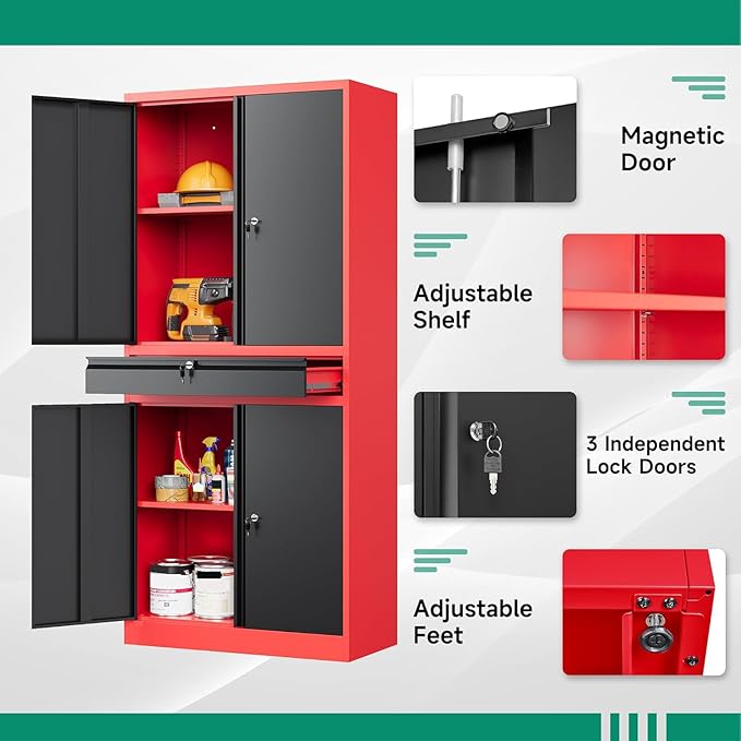 Letaya Metal Garage Storage Cabinet