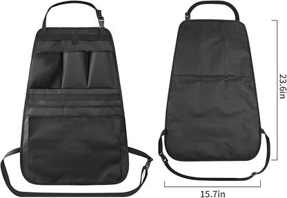 Car Seat Back Organizer,Back Seat Pocket,Car Seat Organizer with Multiple Pockets, Automotive Consoles & Organizers Universal Front Seat Organizer Travel Must-have (Black)