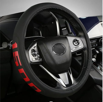 Microfiber Leather Steering Wheel Cover fit Dodge Ram 1500 Chevy Silverado GMC Sierra 1500 Accessories 15-16.5Inch