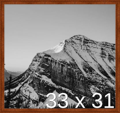 Frame It Easy 33 x 31 Russet Wood Frame