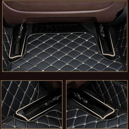 Car Floor Mats Automotive Floor Mats Vehicle Specific All Weather Protection Custom Compatible with Most of 98% Cars SUVs (Brown)