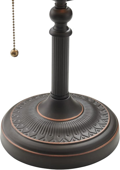Newrays Matted Orange Glass Bankers Desk Lamp