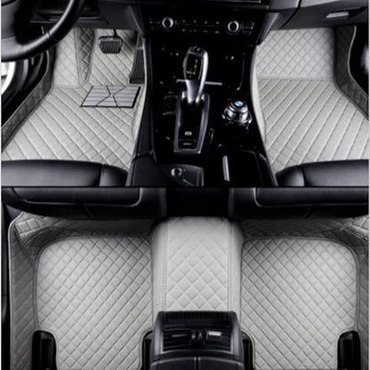 Custom Making Car Floor Mats Compatible with Audi BMW Mercedes-Benz Toyota Lexus Honda Infiniti Nissan Hyundai Kia All Models 2005-2026 (Light Gray)