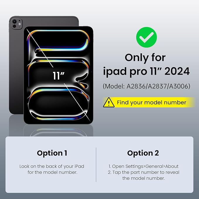 ZtotopCases for New iPad Pro 11 Inch Case 2024 (M4), Premium PU Leather Smart Cover with Auto Wake/Sleep,Multiple View Angles with Hand Strap and Pocket for iPad Pro 11 5th Gen,Denimblack