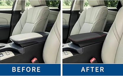 Compatible with Center Console Armrest Cover for Toyota Avalon 2013 2014 2015 2016 2017 2018 Leather Arm Rest Storage Box Lids Cushion Protector Pad
