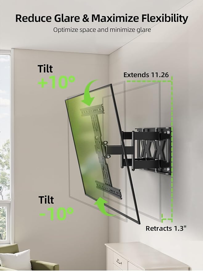 USX MOUNT Ultra Slim TV Wall Mount 37-75 Inch TVs Mount