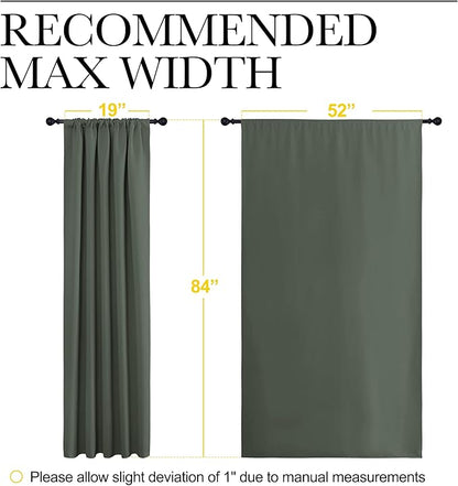 NICETOWN Bedroom Curtains Blackout Draperies