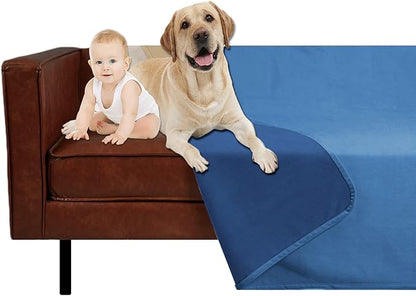 Ameritex Pet Bed Blanket Reversible 100% Waterproof Velvet Super Soft for Sofa and Bed