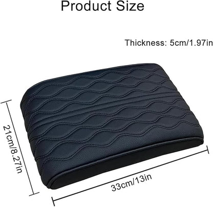 Car Center Console Cover for Ford Edge Sport 2011-2014, Universal Memory Foam Leather Comfortable Soft Armrest Box Pad Cushion Protector Accessories Easy to Clean,Gray