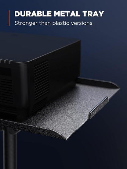 AMADA HOMEFURNISHING Foldable Projector Tripod, Adjustable Height 25-63 Inch