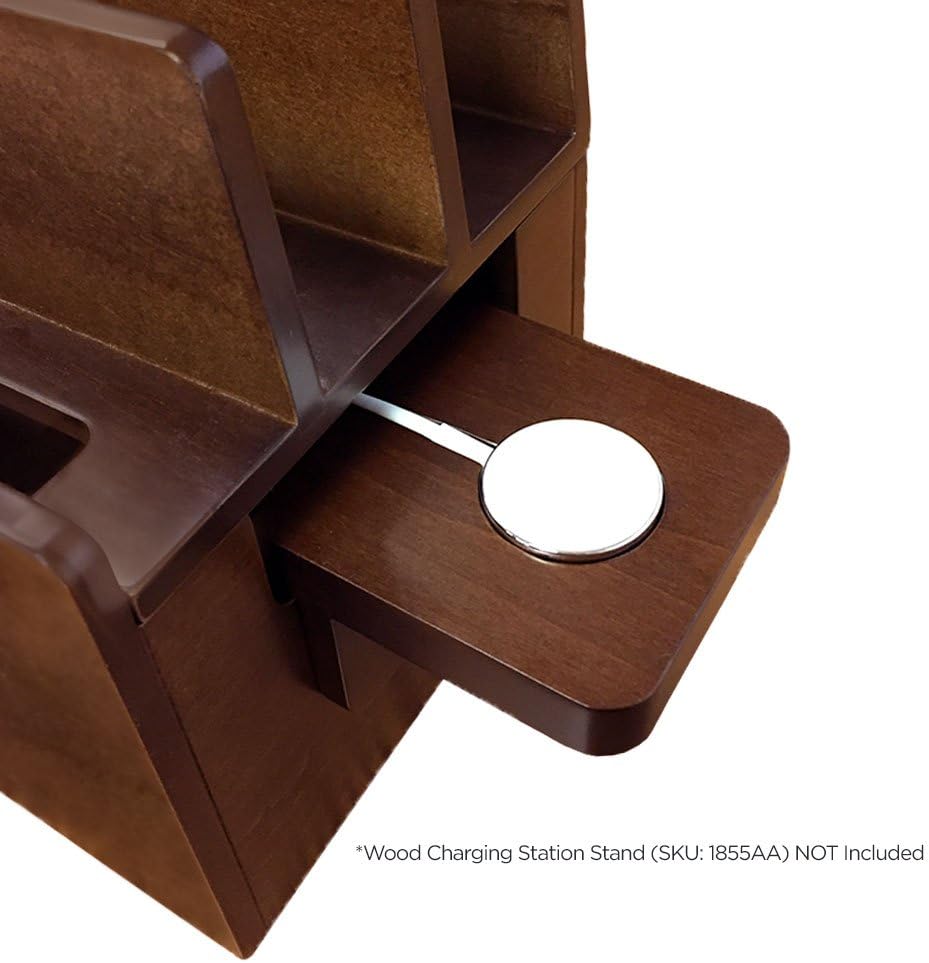 Compatible Apple Watch Stand Adapter for use with MobileVision Wood Charging Stations and Multi-Device Organizers