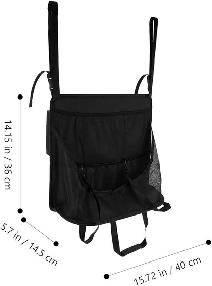UPKOCH Car Backseat Organizer Storage Bag with Seat Back Separation Net, Oxford Cloth Multi-function Hanging Pocket for Travel, Automobile Seat Back Storage Organizer