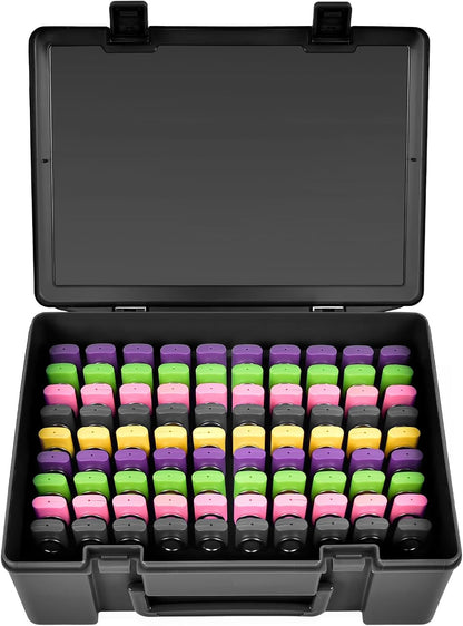 Flash Drive Case USB Memory Stick SD Card Storage Organizer- Holds 134pcs Thumb Drive Electronic Accessories Holder for Sandisk/for Samsung/for Inland/for PNY/for Netac (Black)