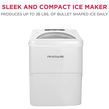 Frigidaire EFIC108 Counter top Portable, 26 lb per Day Compact Ice Maker Machine