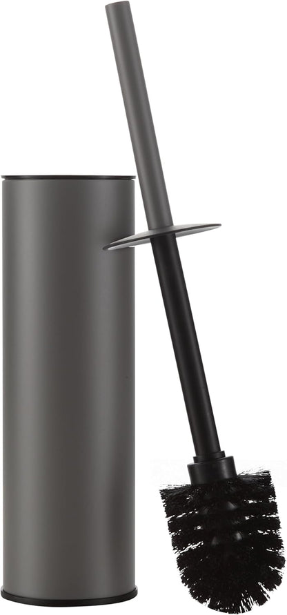 BGL Gunmetal Grey Toilet Brush and Holder,Stainless Steel Toilet Brushes for Bathroom with Holder