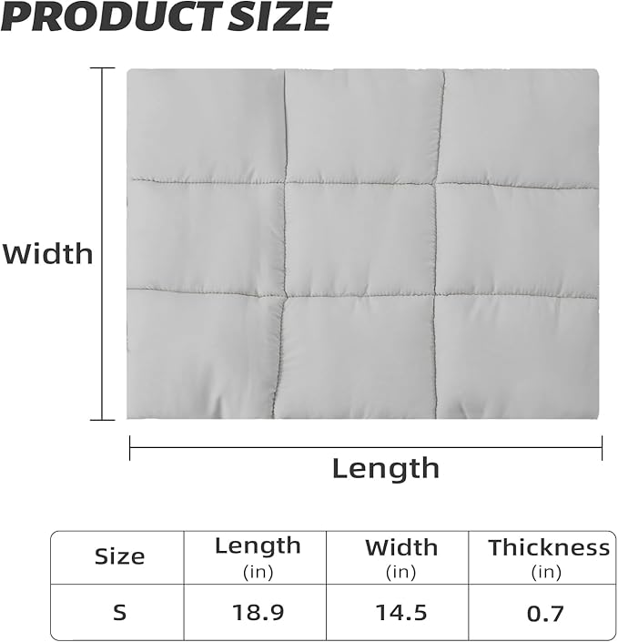 Pets Accessories for pet Bag, Pet Dog Bed, Dog Sleeping Mat, Breathable Warm Pet Beds Cushion for Small Dogs Cat(Grey, Cushion) (Grey)