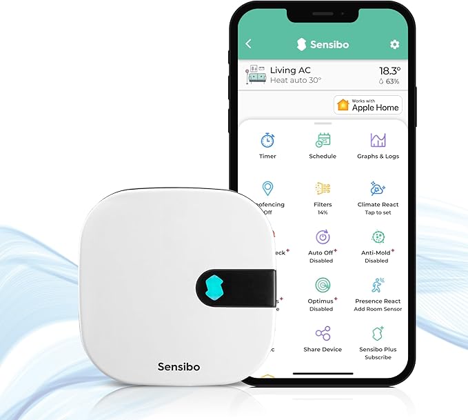 Sensibo Air - Smart Air Conditioner Controller. Apple HomeKit Certified.