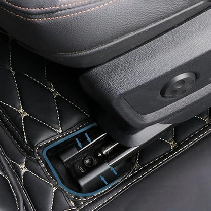 Car Floor Mats Automotive Floor Mats Vehicle Specific All Weather Protection Custom Compatible with Most of 98% Cars SUVs (Brown)