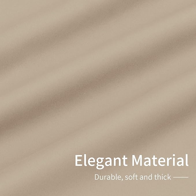 Easy-Going Blackout Curtains for Bedroom, Solid Thermal Insulated Grommet and